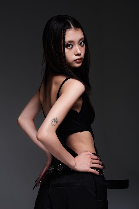 CAMI BODY SUIT(BLACK)