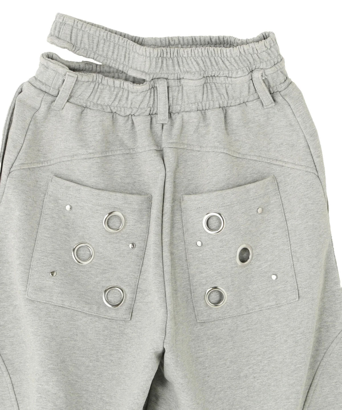 Eyelet Tuck Sweat Pants (gray)