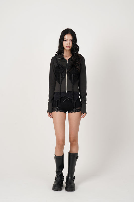 Lingerie docking Hoodie(black)