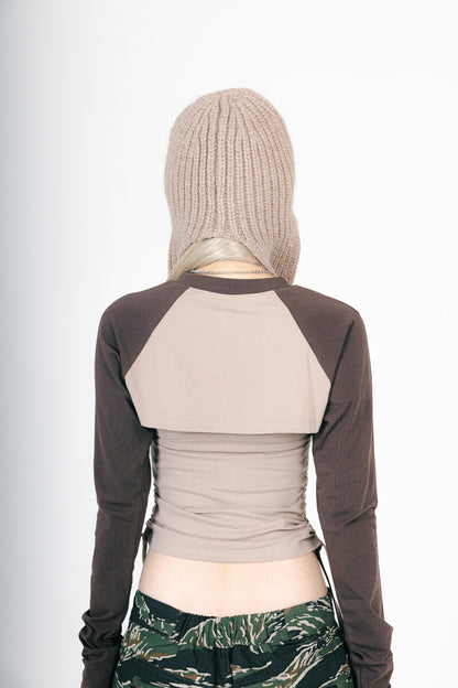 3WAY DESIGN TOPS (BROWN)