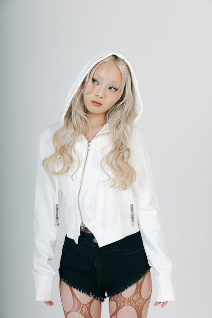 WAVE ZIP PARKA (WHITE)