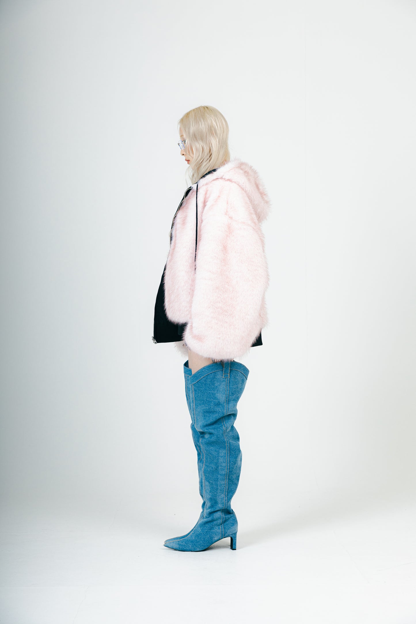 REVERSIBLE FUR BLOUSON (BLACK)