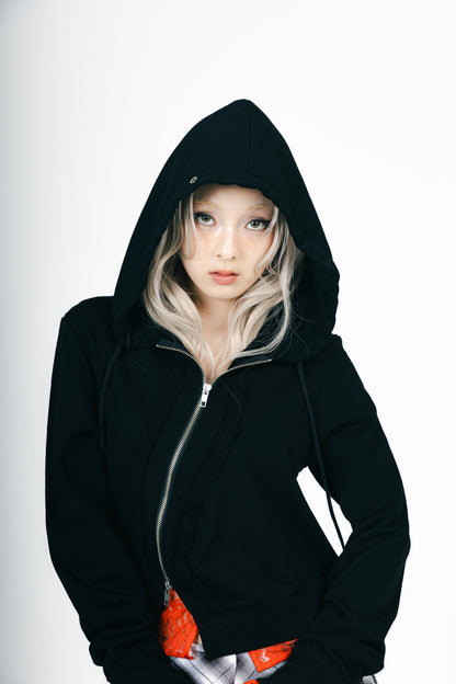 WAVE ZIP PARKA (BLACK)