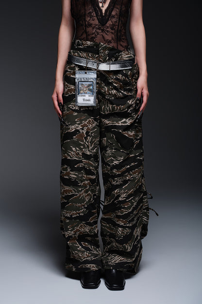 WAIST V CARGO PANTS（CAMO）