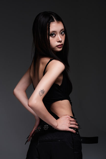 CAMI BODY SUIT（BLACK）