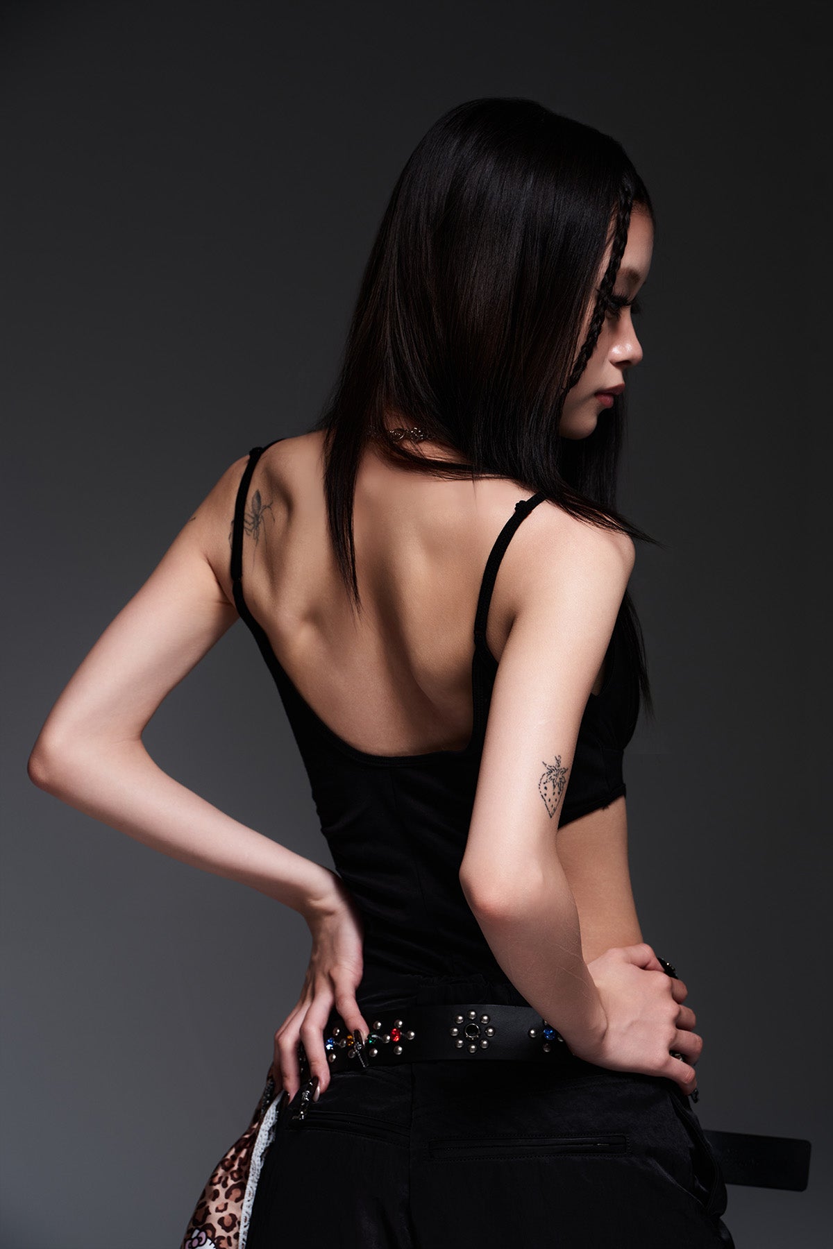 CAMI BODY SUIT（BLACK）