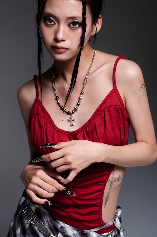 CAMI BODY SUIT（RED）