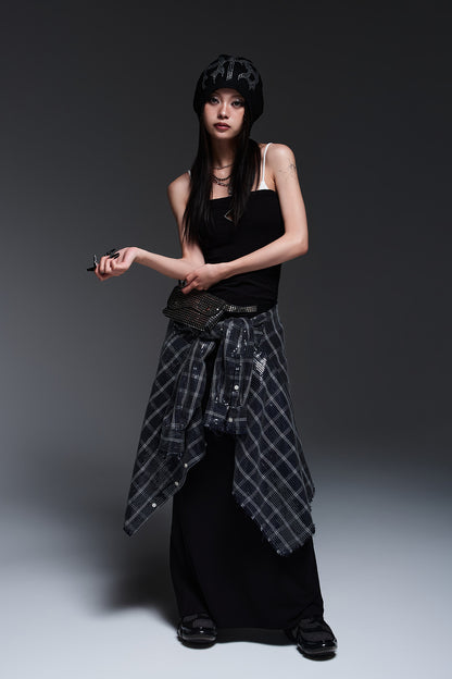 BUST POINT FIT DRESS (BLACK)