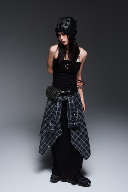 BUST POINT FIT DRESS (BLACK)