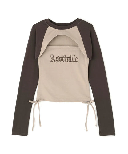 3WAY DESIGN TOPS (BROWN)