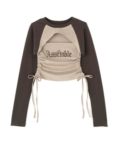 3WAY DESIGN TOPS (BROWN)