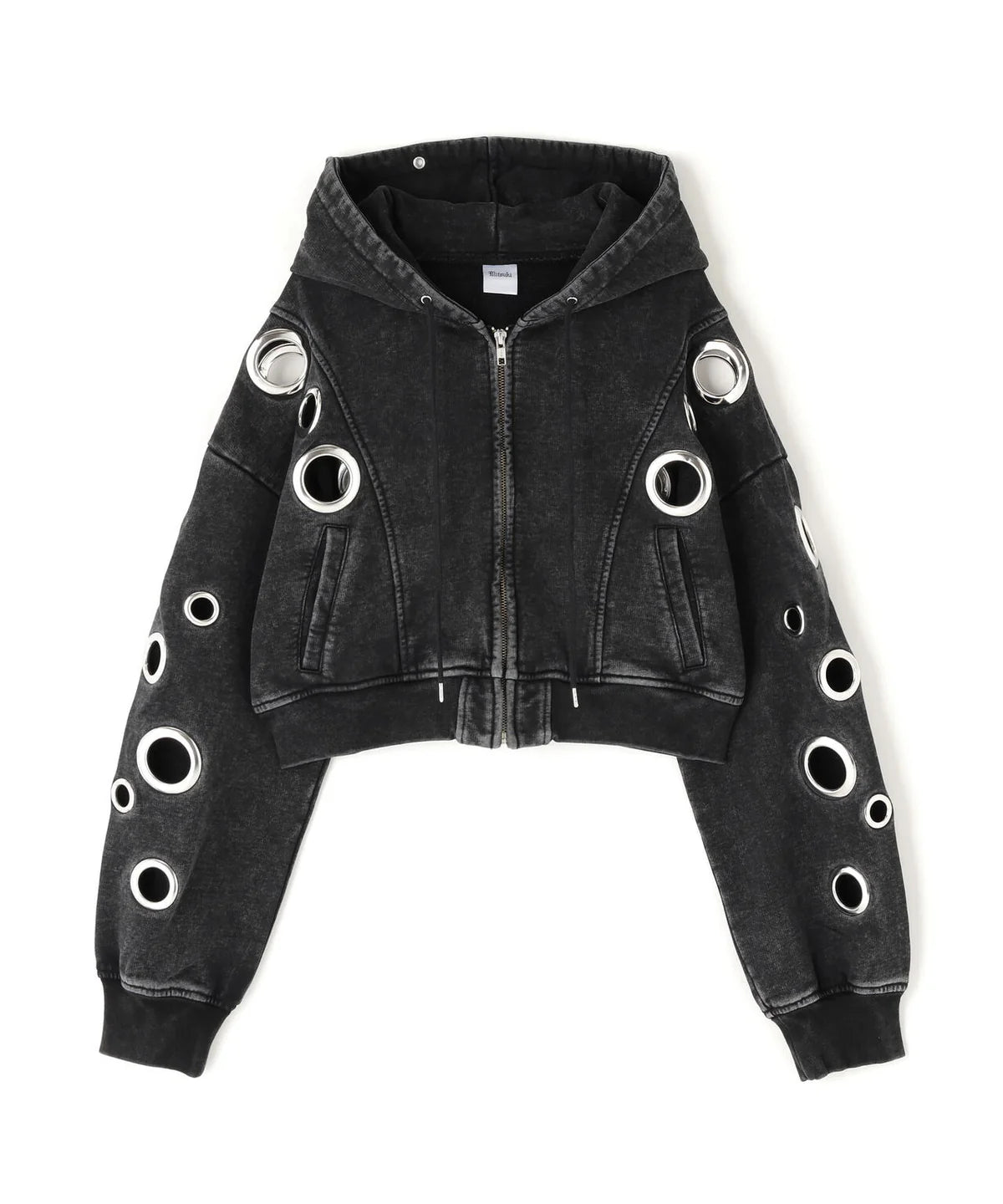 EYELET HOOODIE (BLACK)