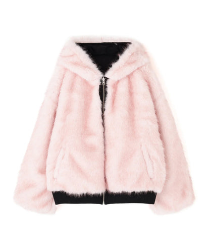 REVERSIBLE FUR BLOUSON (BLACK)