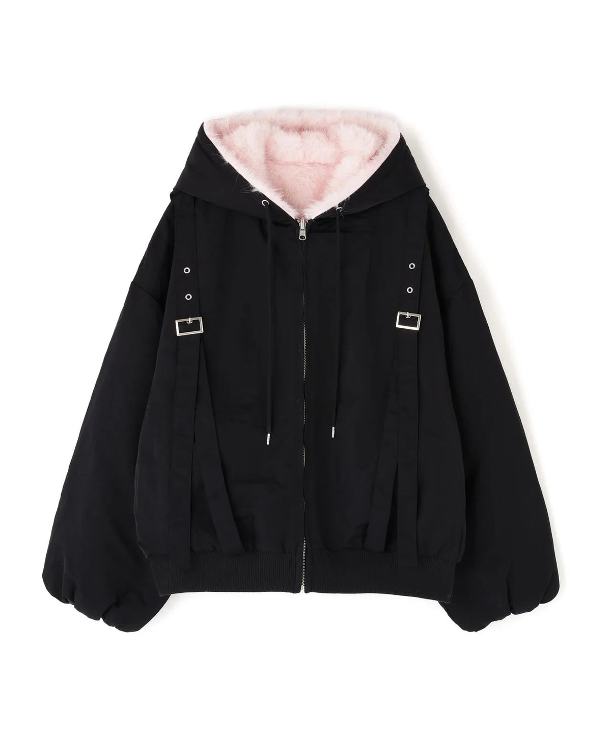 REVERSIBLE FUR BLOUSON (BLACK)