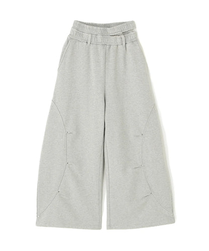 Eyelet Tuck Sweat Pants (gray)