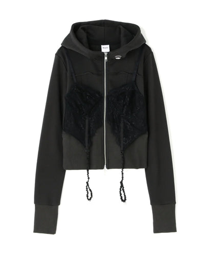 Lingerie docking Hoodie（black）