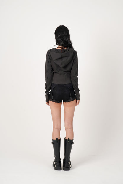 Lingerie docking Hoodie（black）