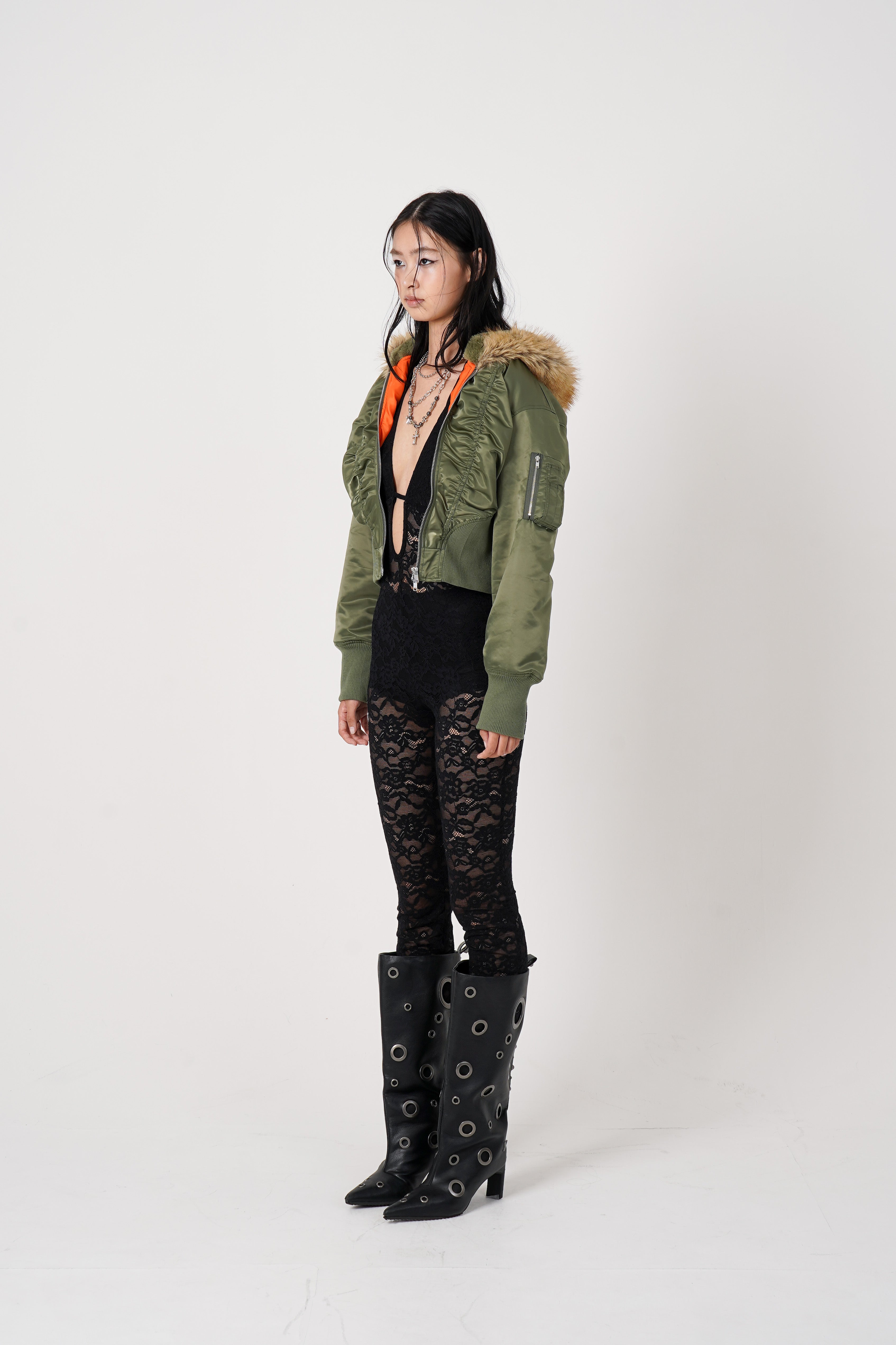 Design Rib N-2B Jacket (khaki) – MITSUKI