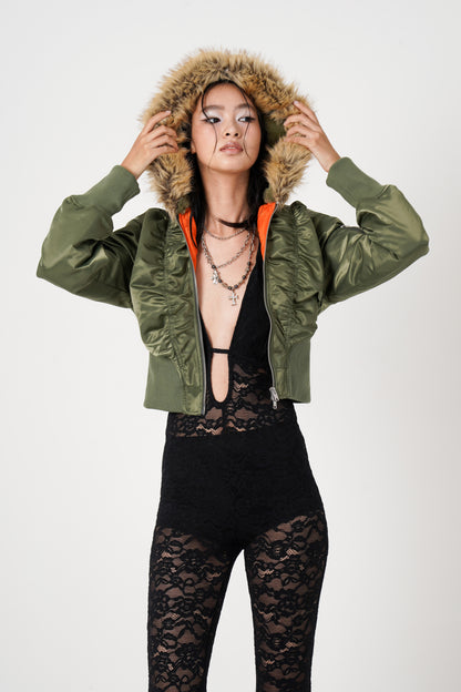 Design Rib N-2B Jacket (khaki)
