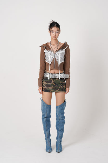 Lingerie docking Hoodie（cocoa）