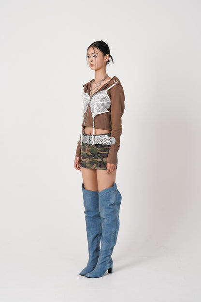 Lingerie docking Hoodie（cocoa）