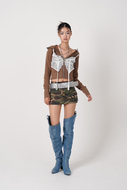 Lingerie docking Hoodie（cocoa）