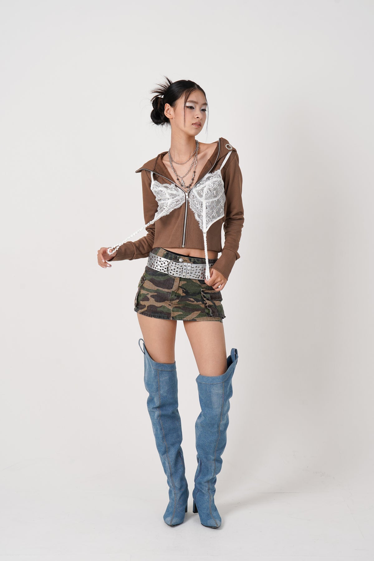Lingerie docking Hoodie（cocoa）