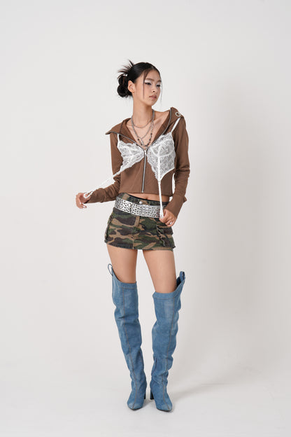 Lingerie docking Hoodie（cocoa）