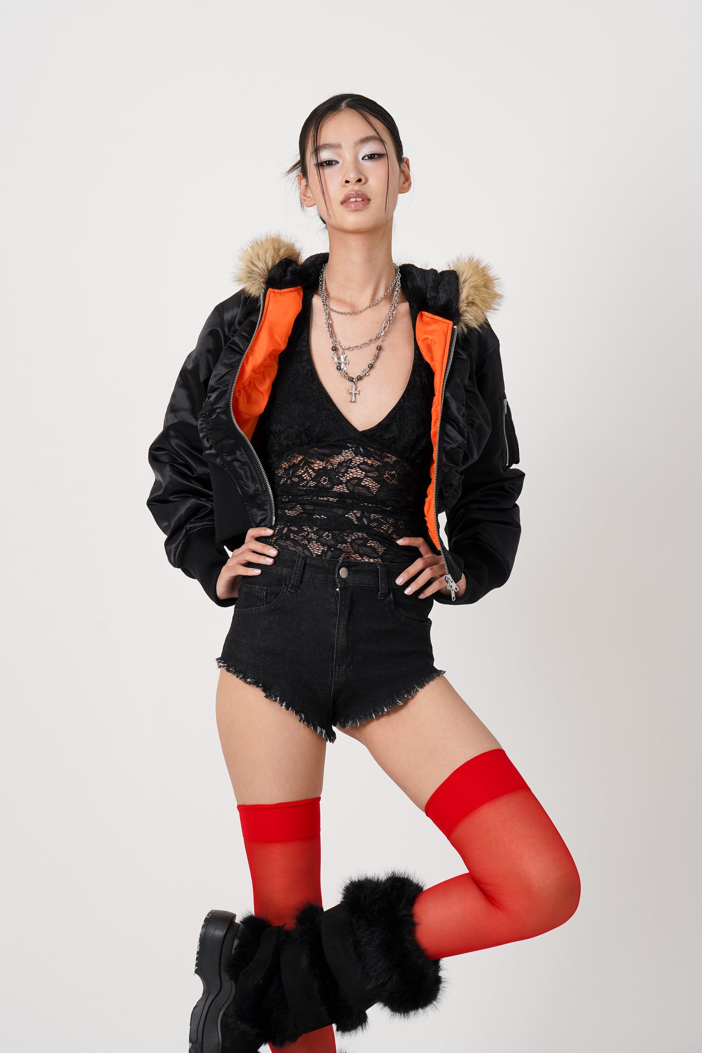 Design Rib N-2B Jacket (black)