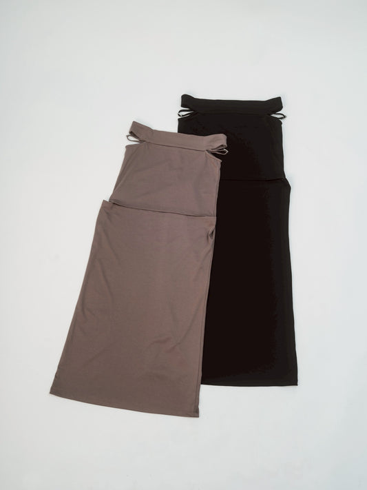 Mini Cut Drape Skirt